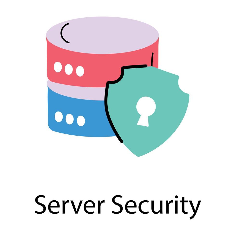 Trendige Serversicherheit vektor