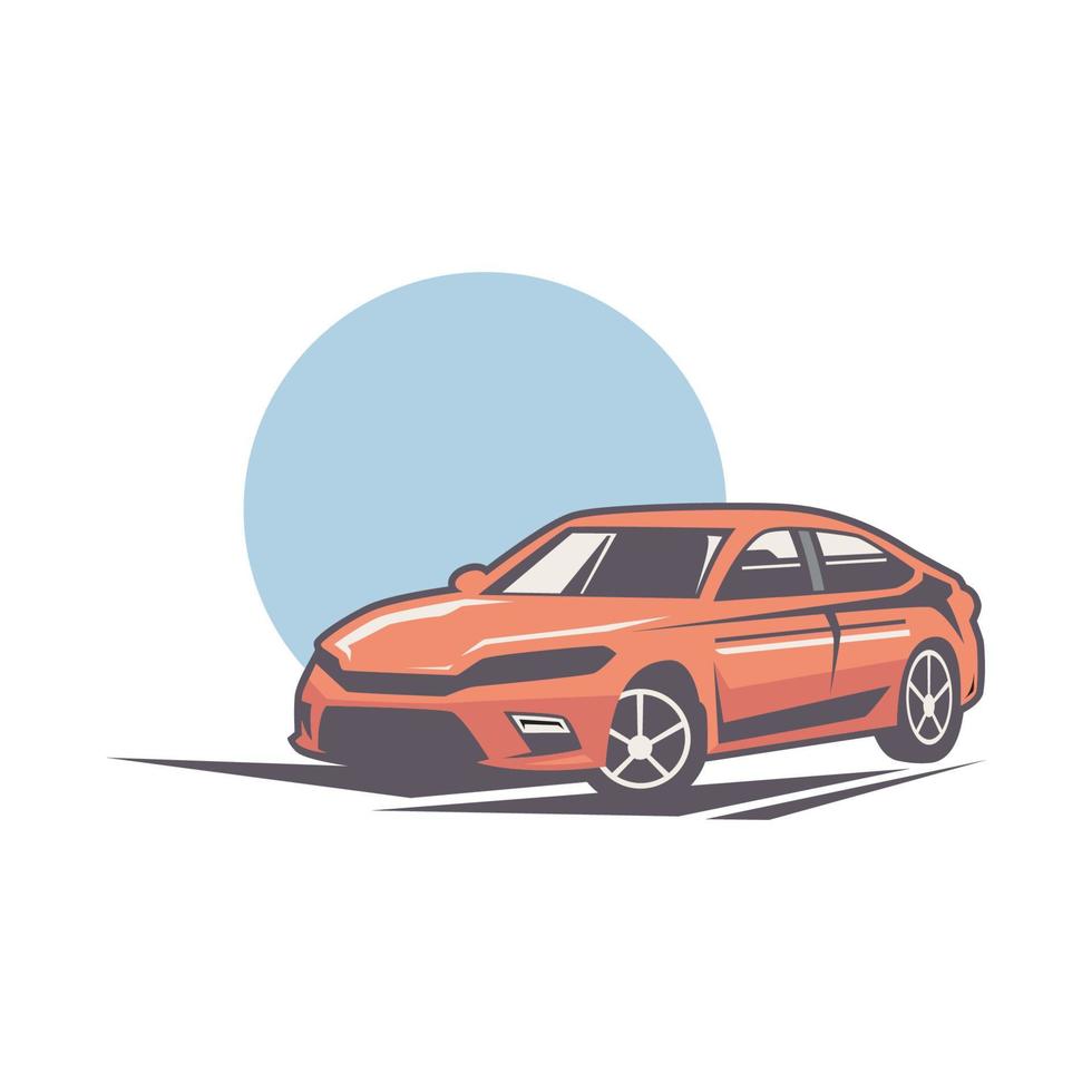 Supersportwagen-Vektor-Logo-Design vektor