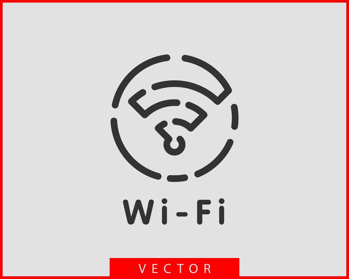 fri wi fi ikon. förbindelse zon wiFi vektor symbol. radio vågor signal.