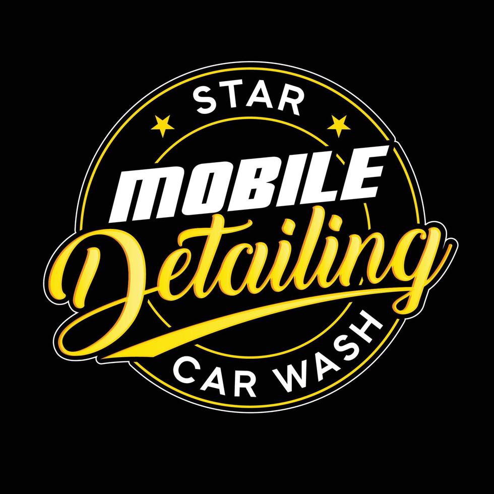 Star Mobile Detaillierung Logo-Design vektor