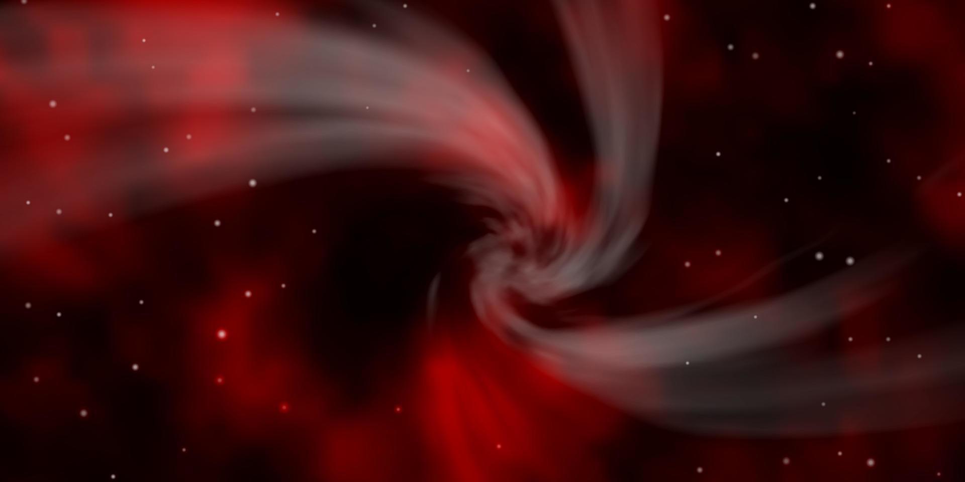mörk röd vektor bakgrund med färgglada stjärnor.