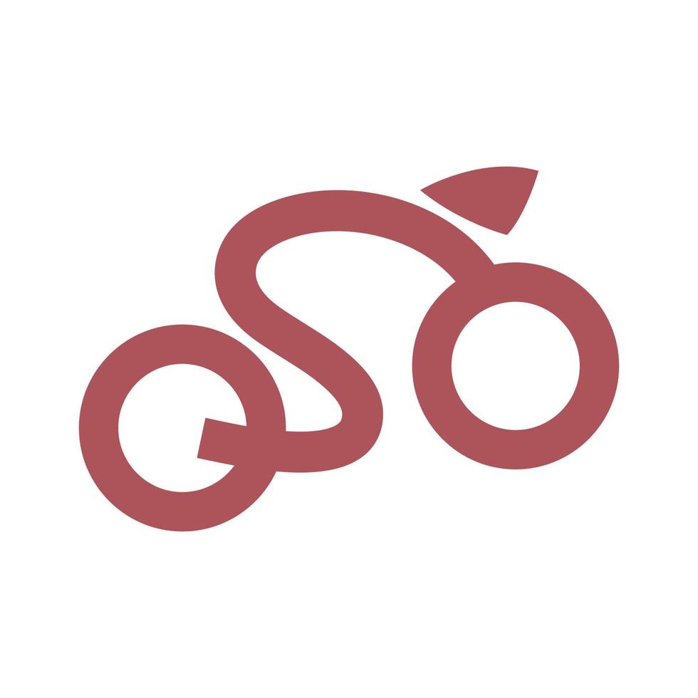 motorcykel logotyp ikon design vektor