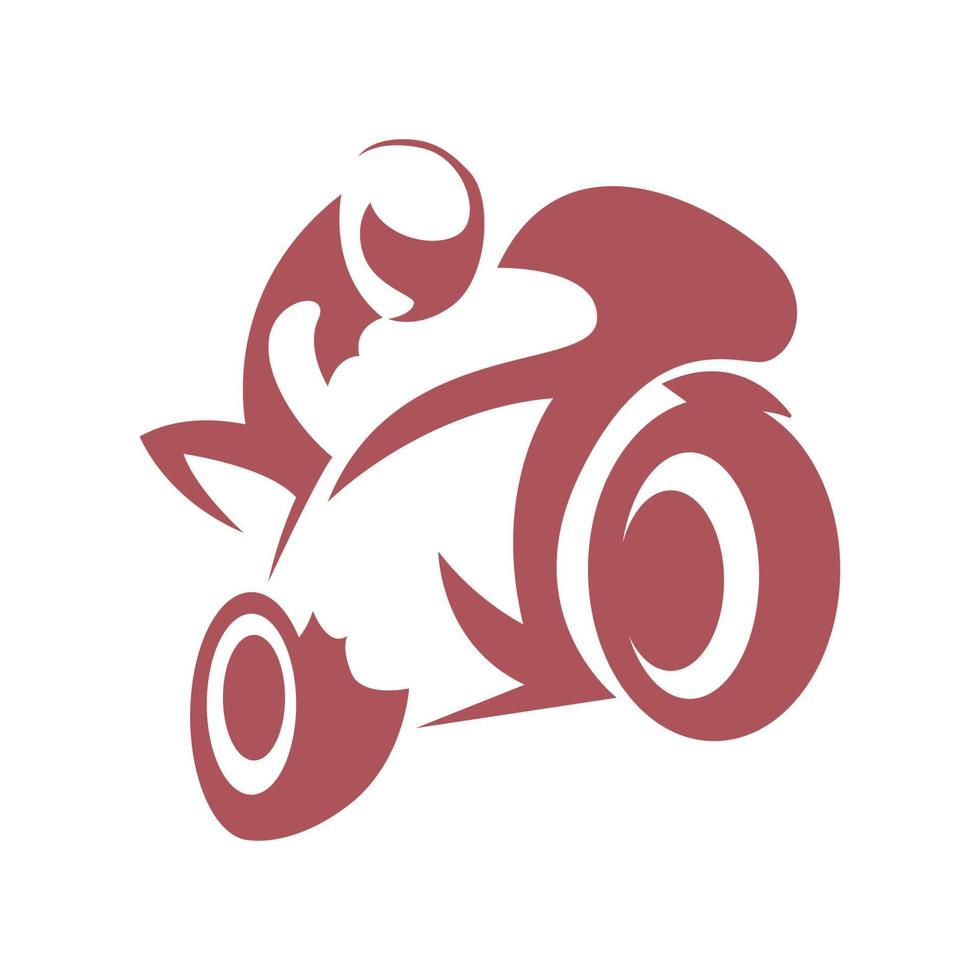 Motorrad-Logo-Icon-Design vektor