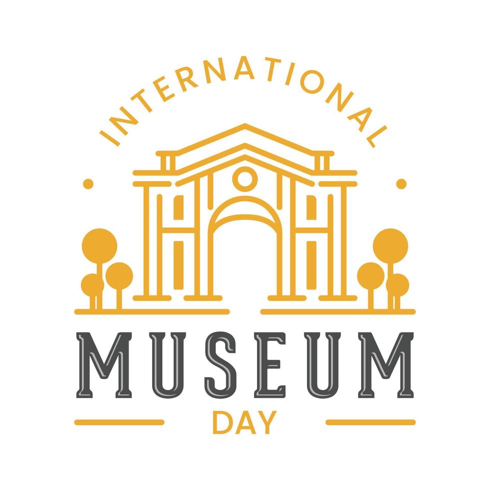 Internationaler Museumstag vektor