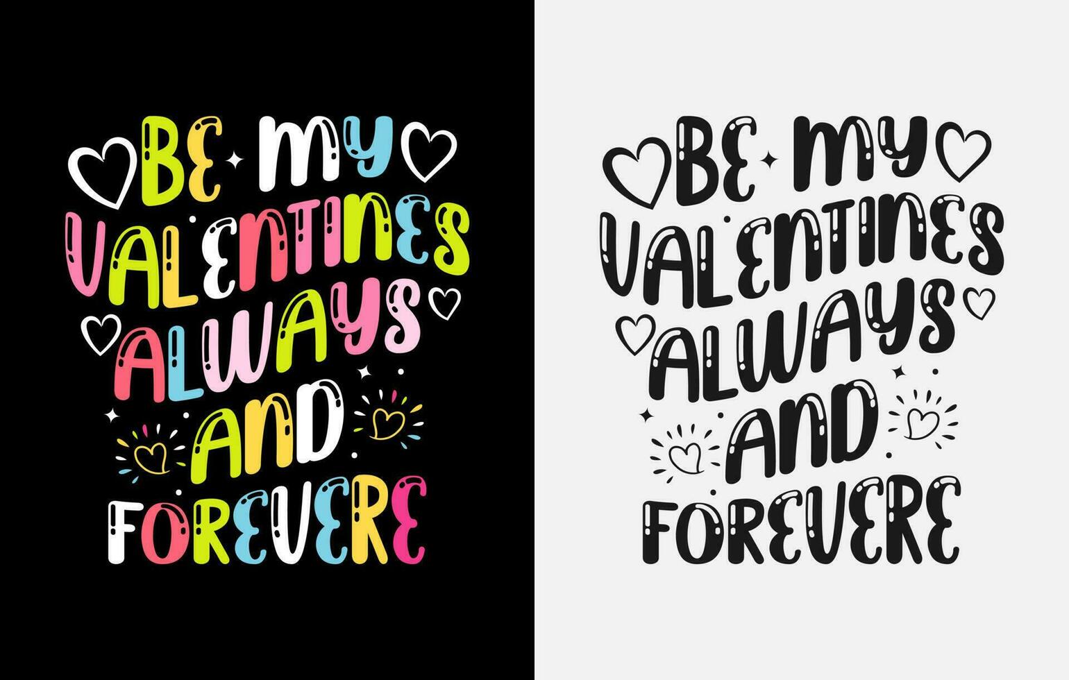 valentines t skjorta design, valentines typografi skjortor, färg valentine t skjorta vektor