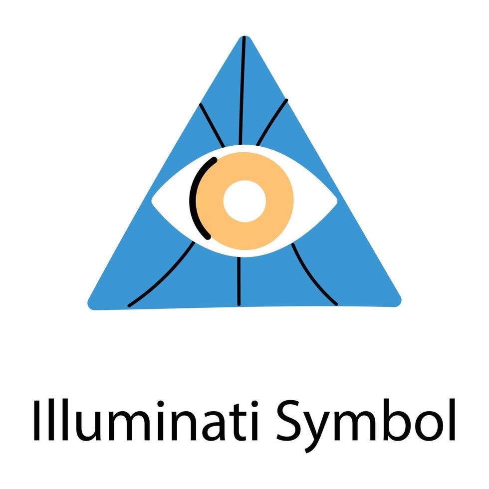 trendig illuminati symbol vektor