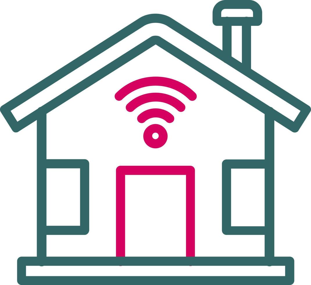 Smart-Home-Vektorsymbol vektor