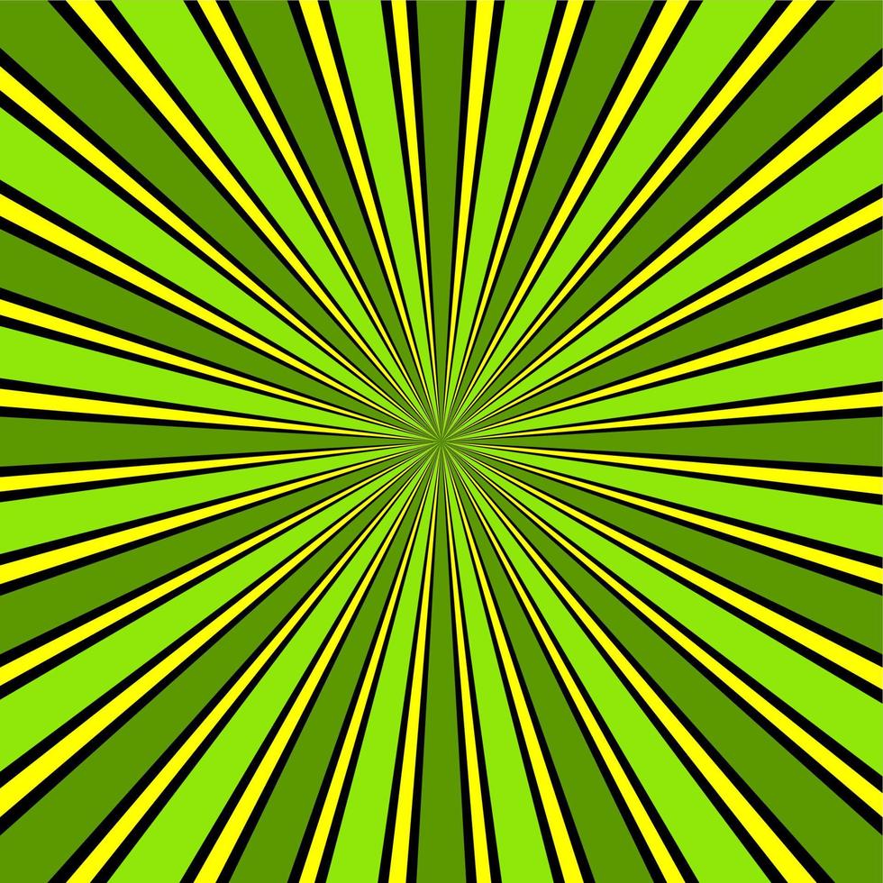 grüner Burst-Comic-Hintergrund vektor