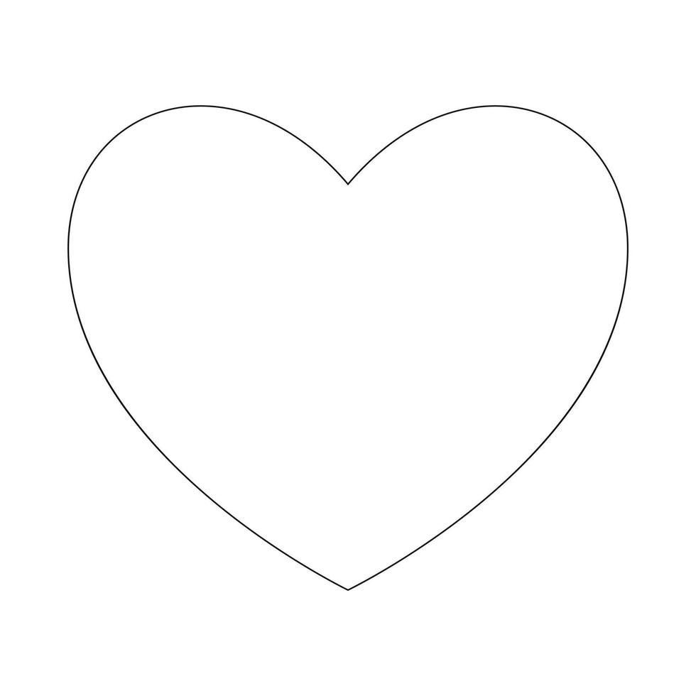 en hjärta ikon, en symbol av kärlek. ett illustration markerad på en vit bakgrund. vektor