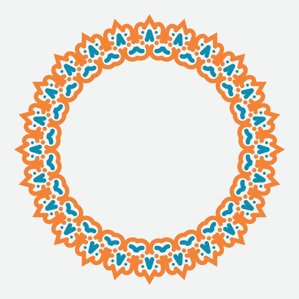 dekorativ runda ram. cirkel ram. vektor design element.