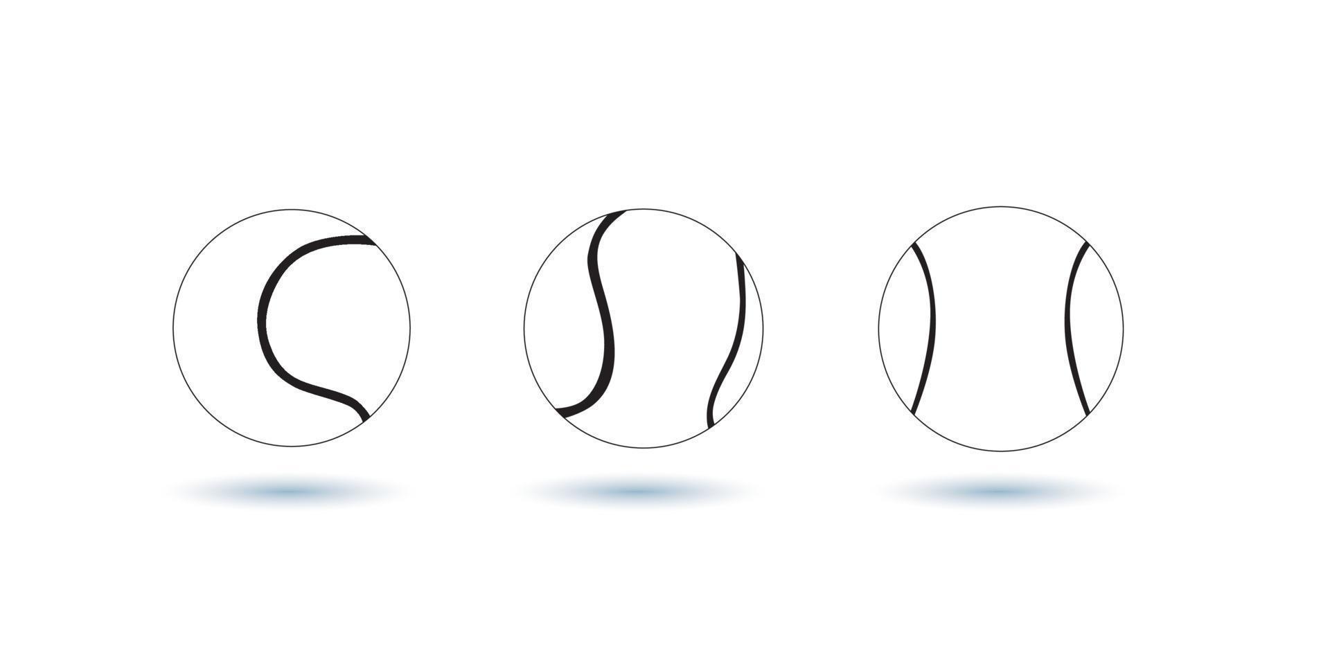 Vektor-Illustration Tennisball vektor