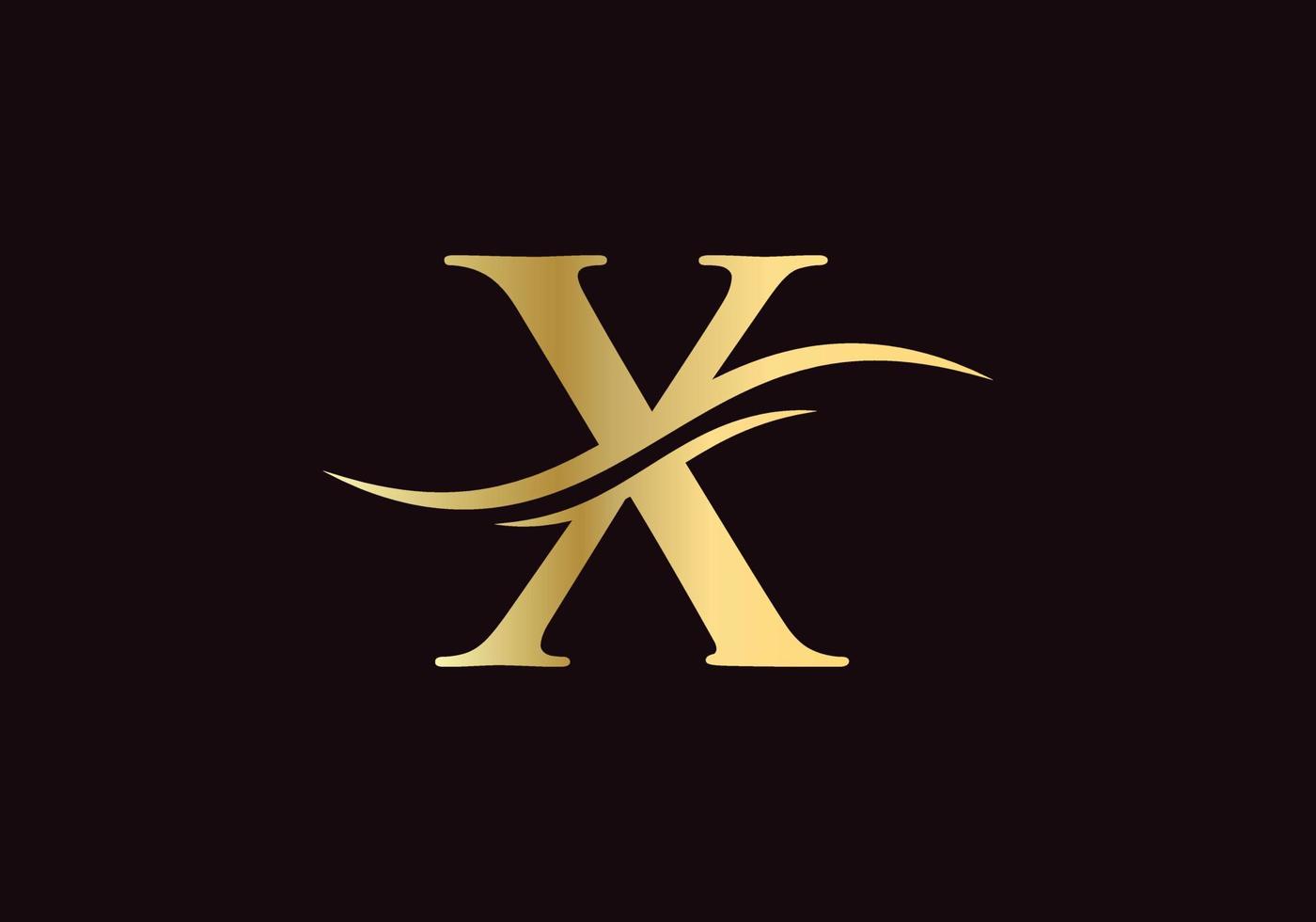 första x brev logotyp med modern företag typografi mall. kreativ brev x logotyp design vektor