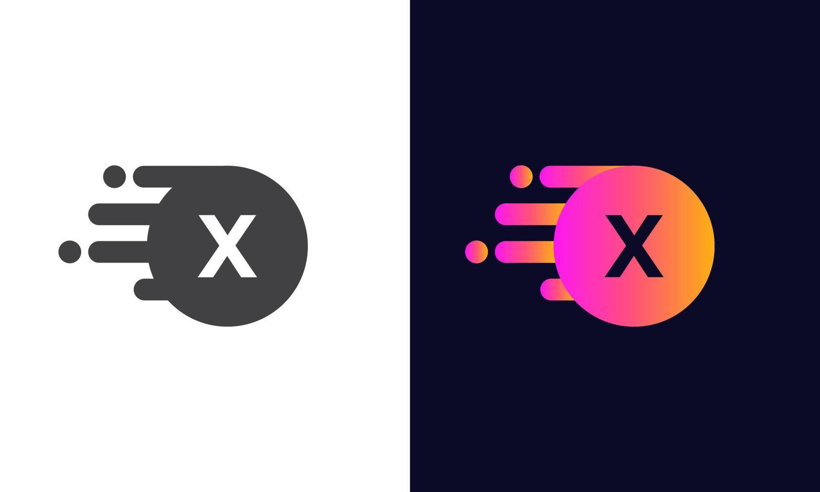 Buchstabe x-Technologie-Logo-Design-Vorlage. modernes Logo-Symbol vektor