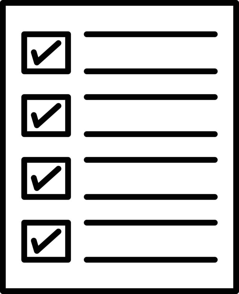 Checkliste Vektor Icon