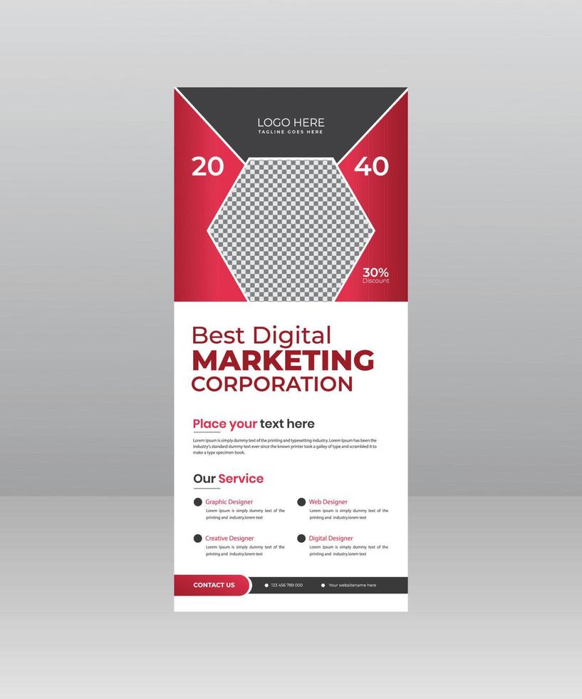 Roll-up-Bannerständer-Vorlagendesign, Business-Flyer, Display, X-Banner, Flaggenbanner und Cover-Präsentation für Mehrzweckzwecke vektor