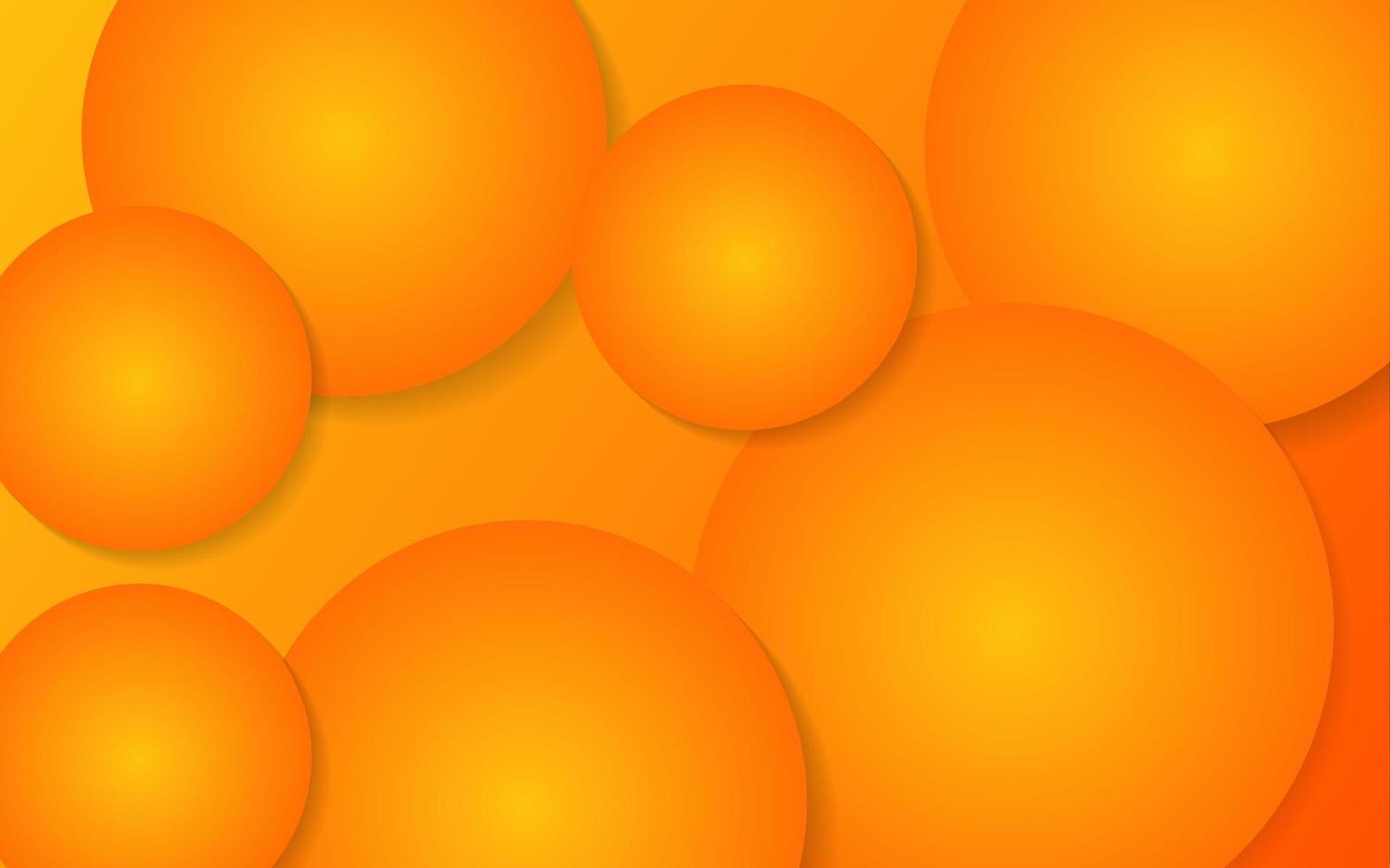 geometrischer hintergrund mit abstrakten orange kreisen. vektor