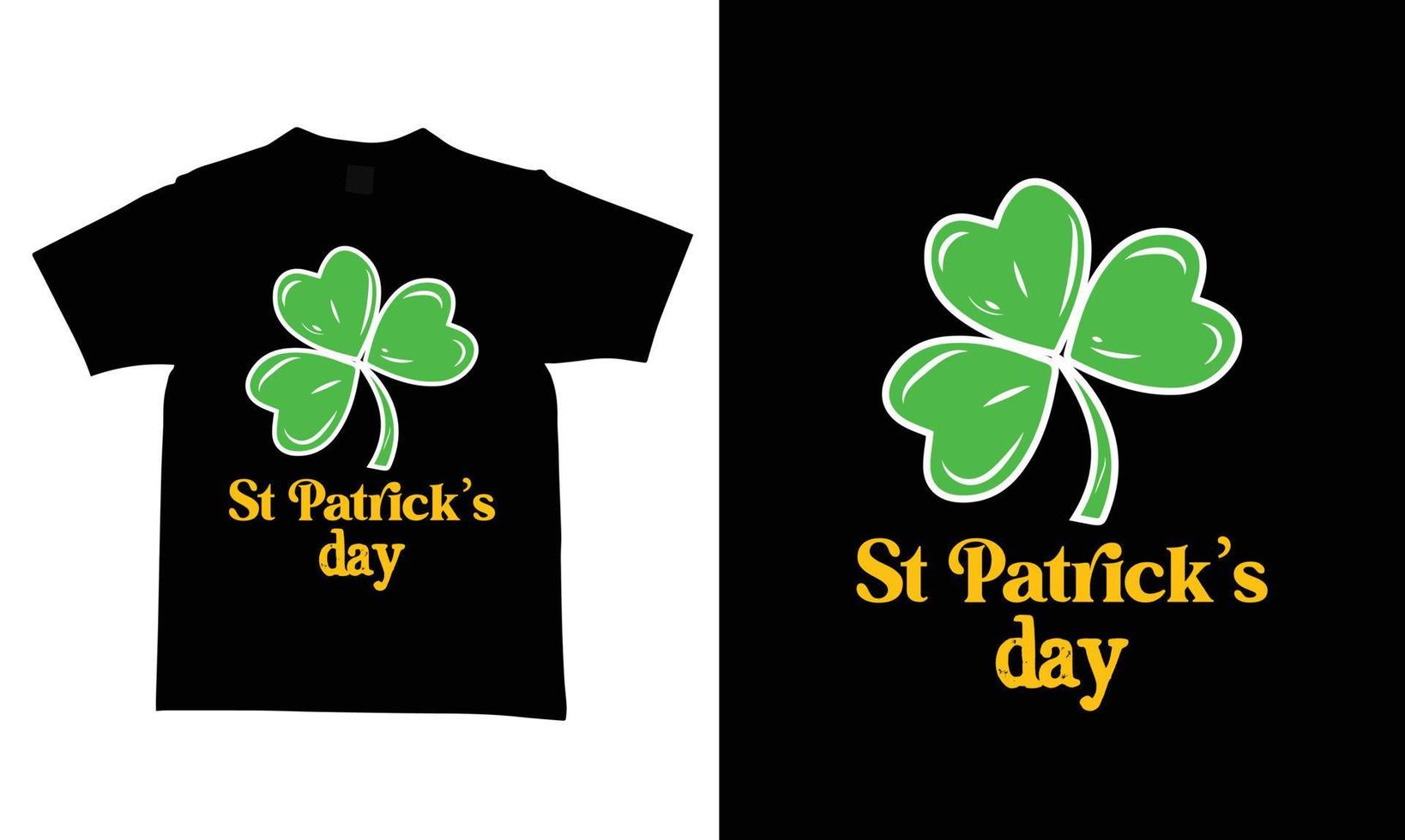 St. Patrick's Day T-Shirt-Designvorlagen neue und moderne Designs. vektor