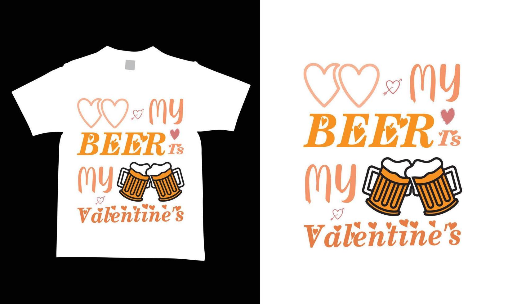 Valentinstag-T-Shirt-Design-Vorlagen vektor