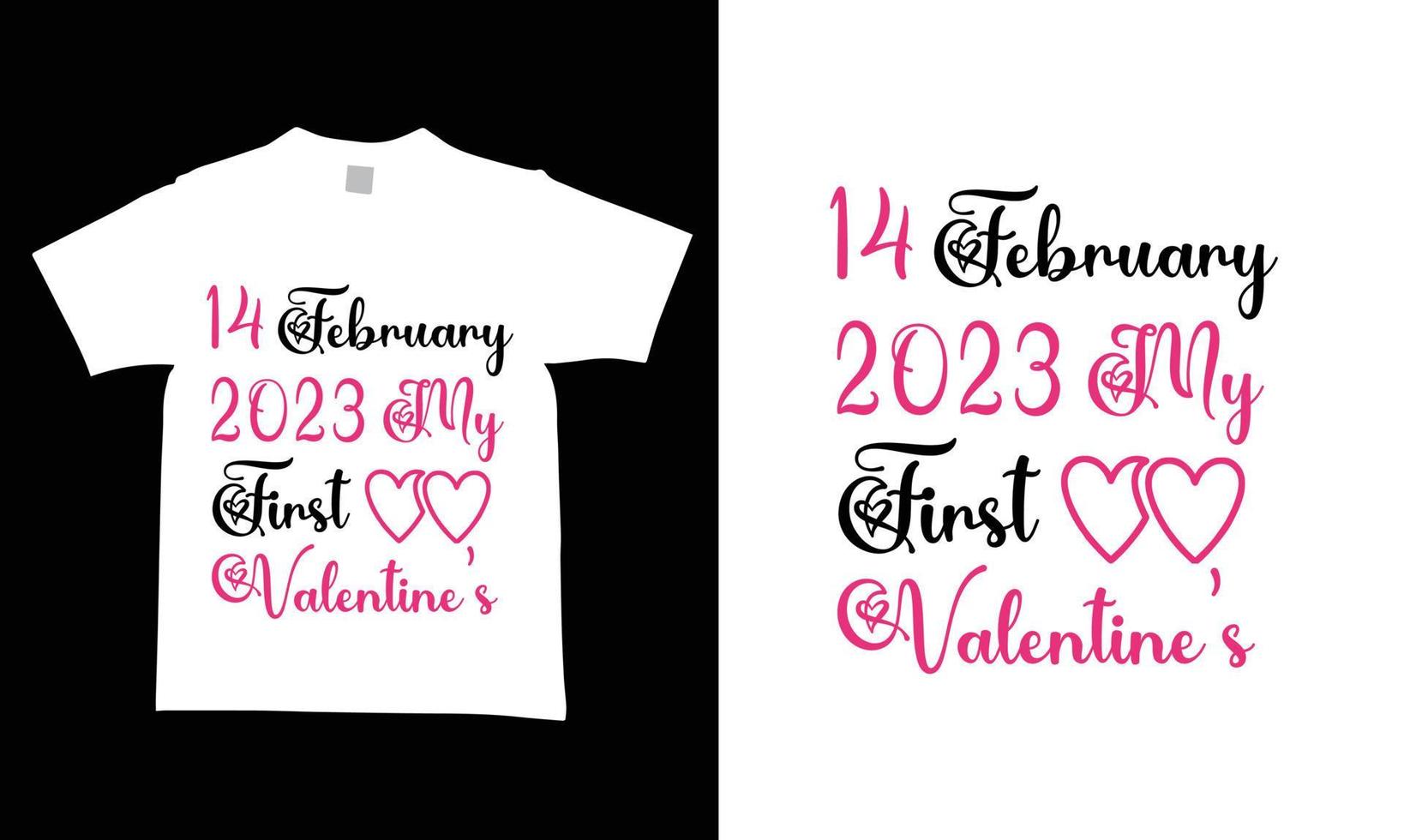 Valentinstag-T-Shirt-Design-Vorlagen vektor