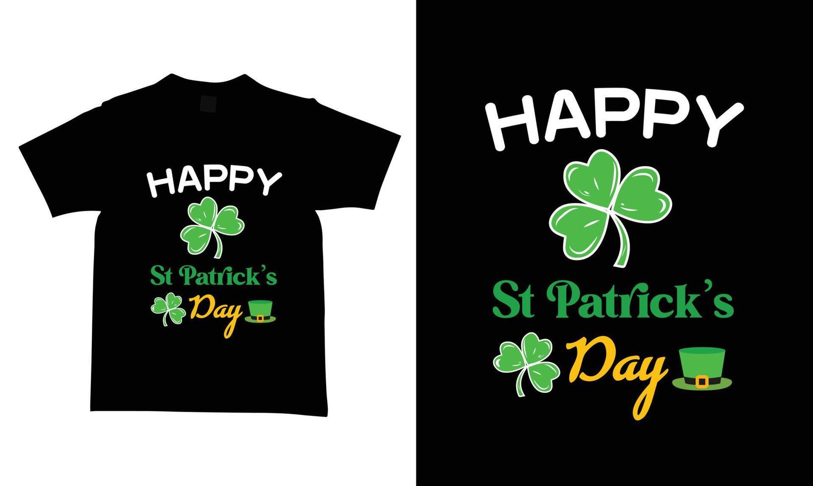 st Patricks dag t-shirt design mallar ny och modern mönster. vektor