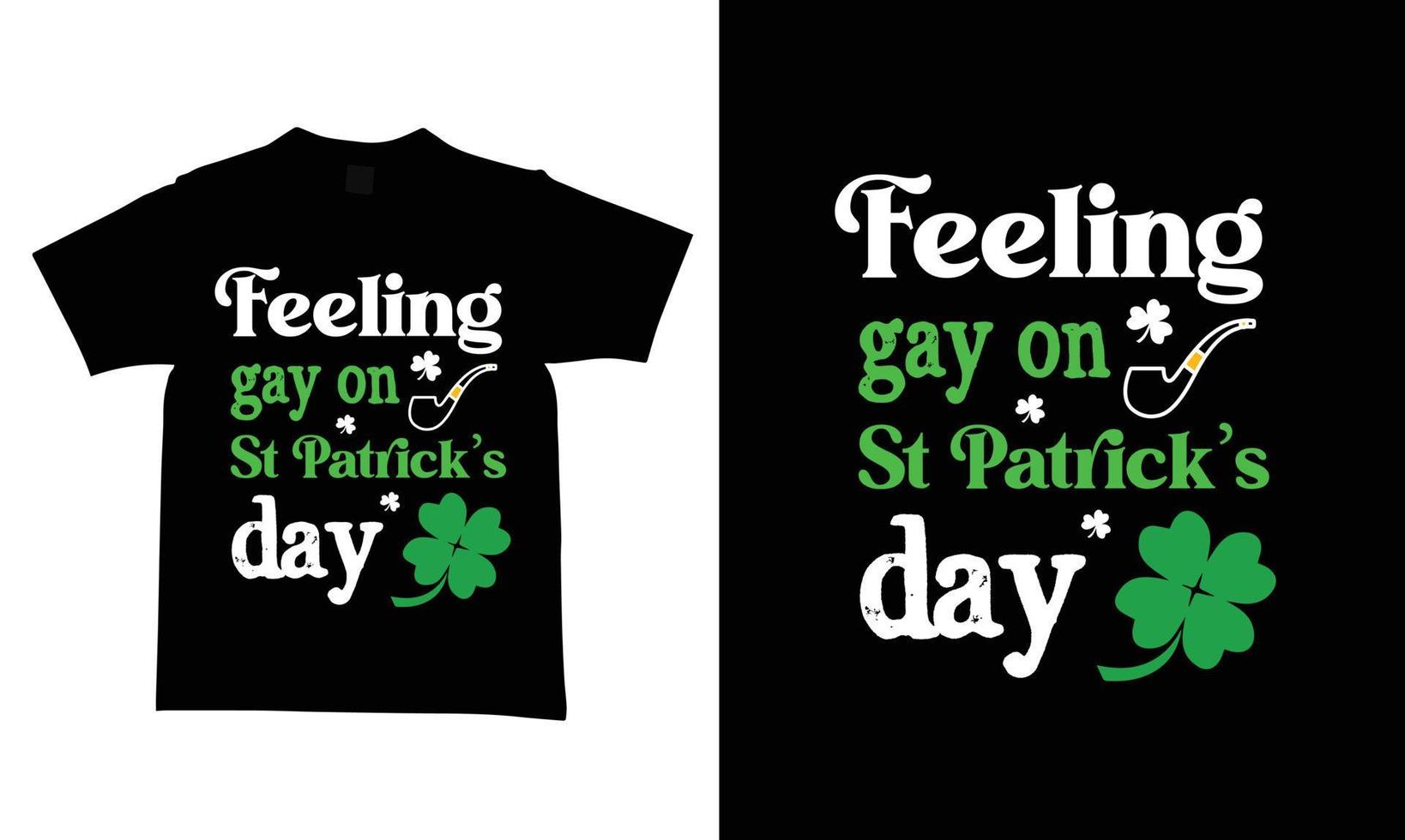 St. Patrick's Day T-Shirt-Designvorlagen neue und moderne Designs. vektor