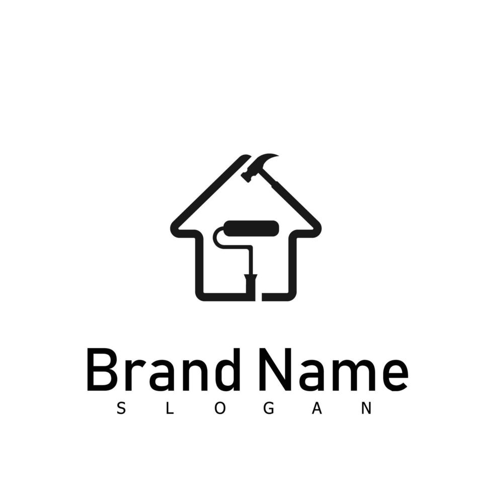 Haus Farbe Logo Immobilien Design Symbol Gebäude vektor