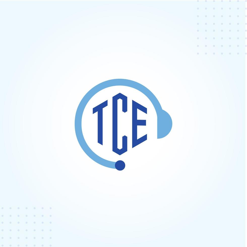 tce Call-Center-Logo-Vorlage in modernem, kreativem, minimalem Stil, Vektordesign copy.eps vektor