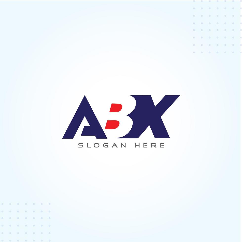 abx logotyp mall i modern kreativ minimal stil vektor design