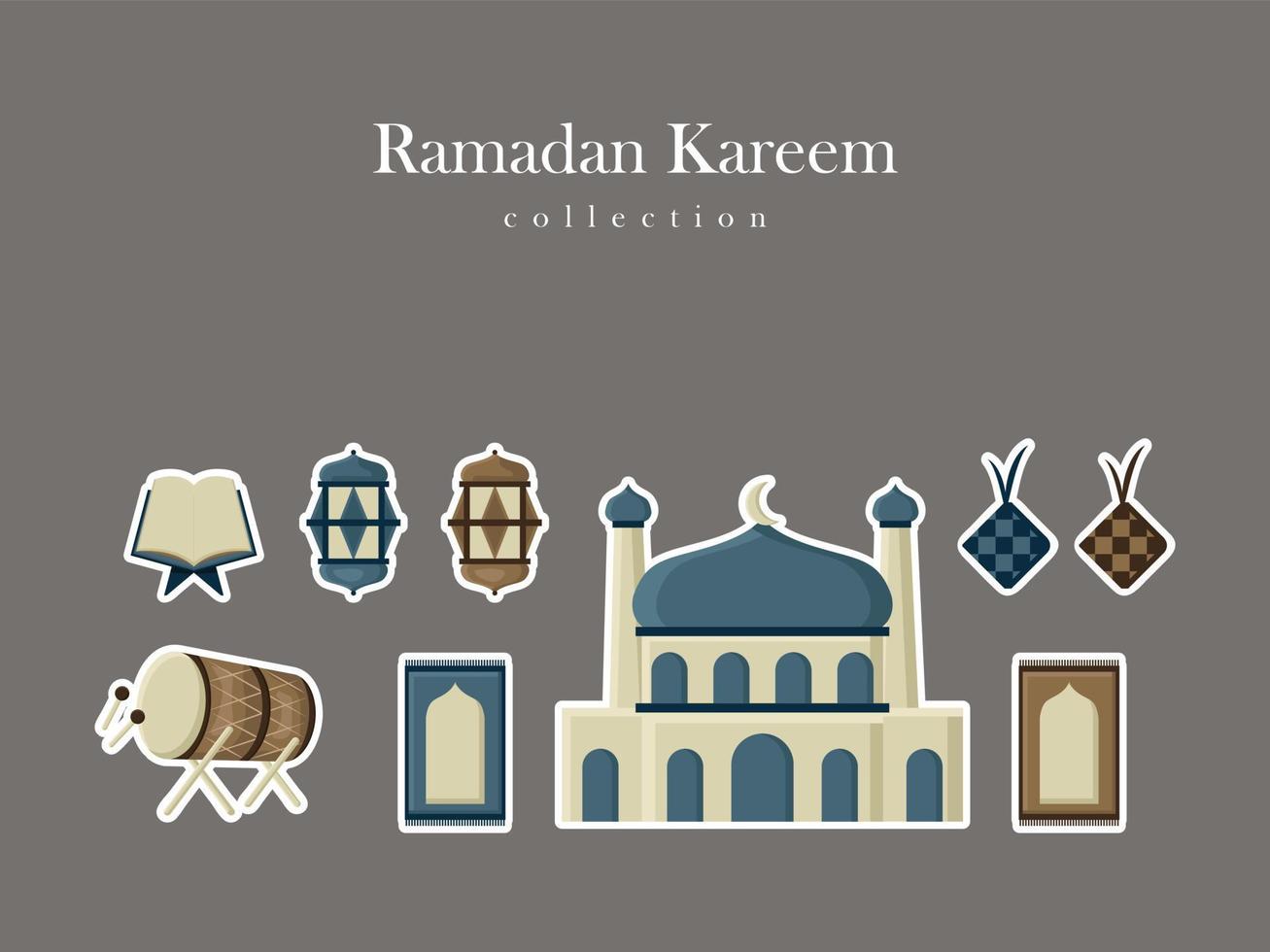 ramadan islamischer mubarak hintergrund arabische illustration ornament musterelement abstrakter arabischer islam vektor