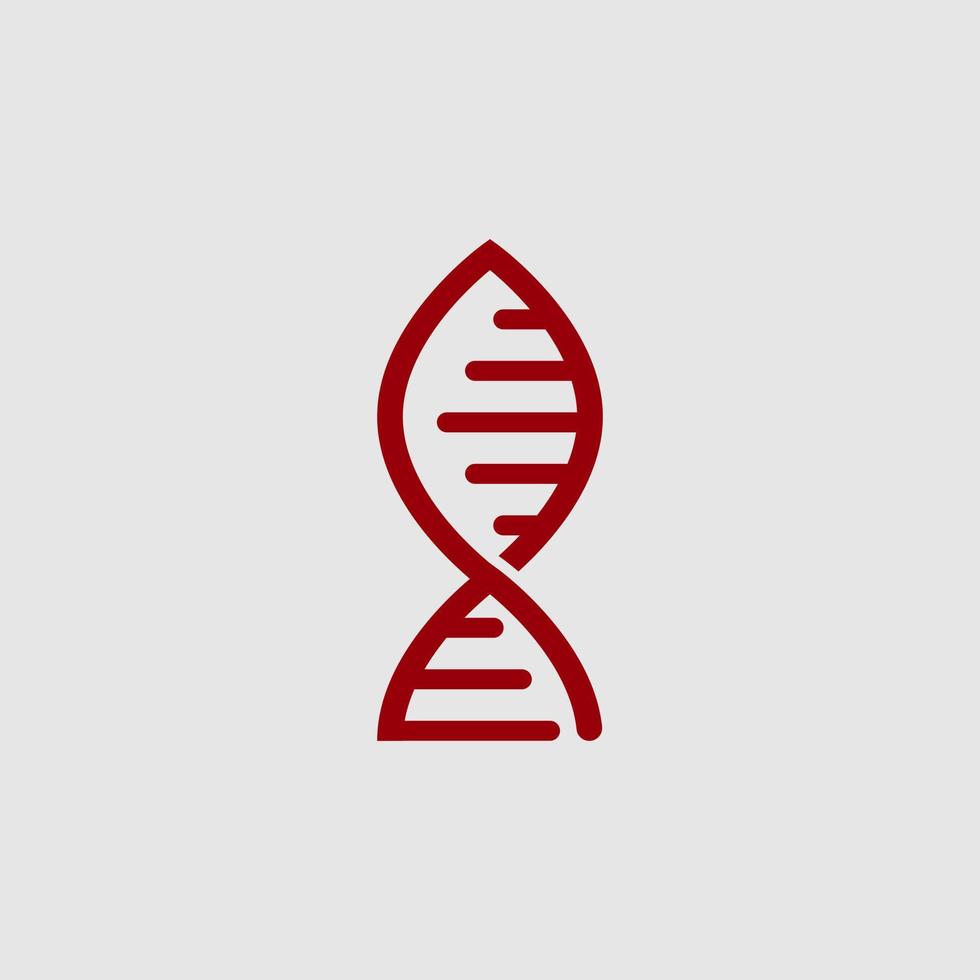 illustration av dna vetenskap strukturera ikon logotyp vektor