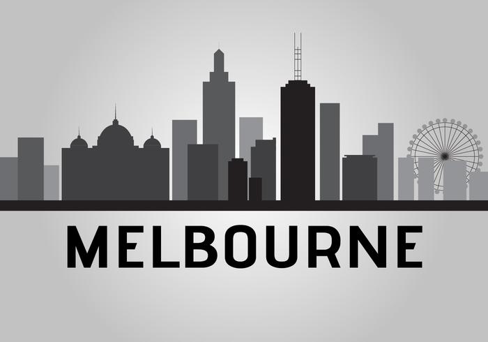 melbourne skyline vektor