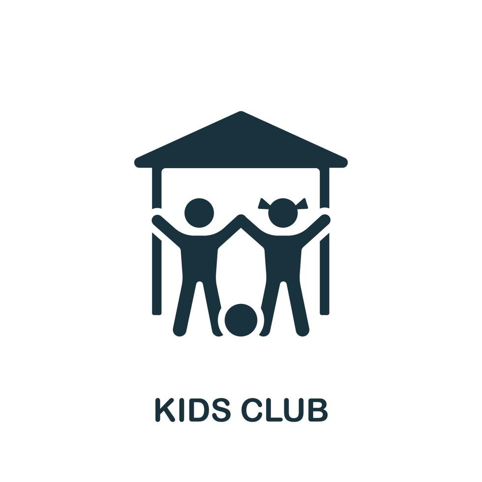 barn klubb ikon. enkel element från barn utveckling samling. kreativ barn klubb ikon för webb design, mallar, infographics och Mer vektor