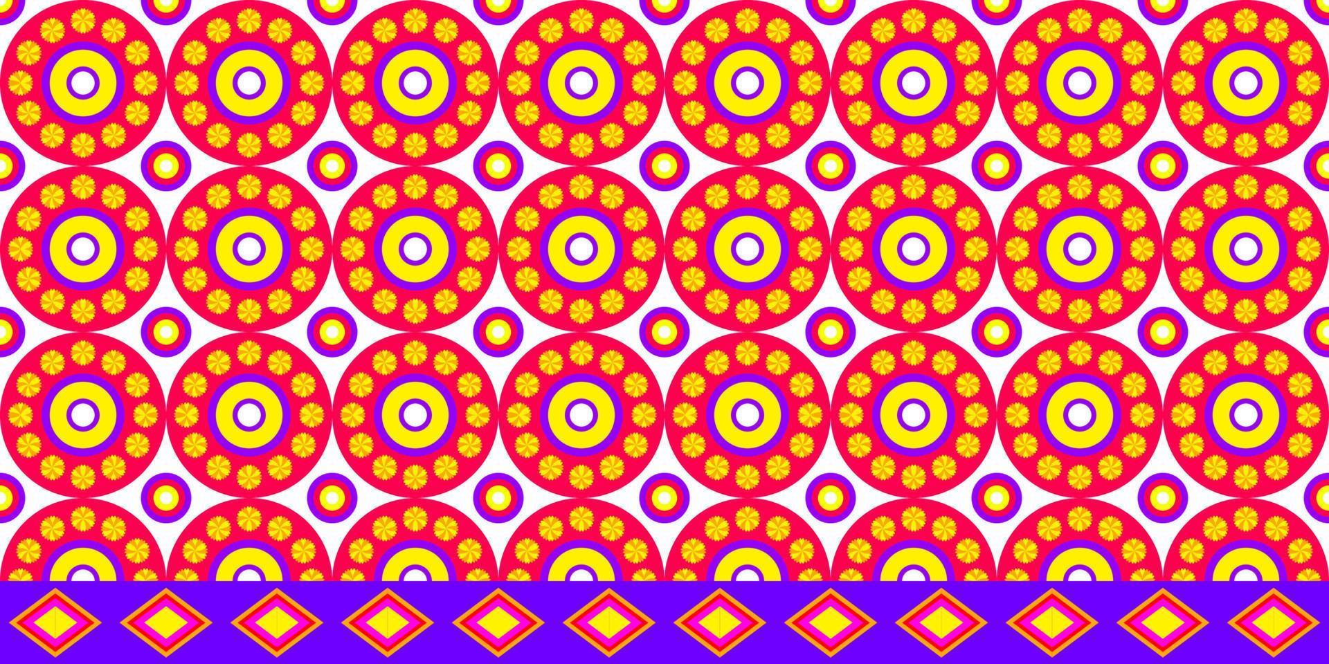 stoffmuster geometrisch für hintergrund teppich tapete kleidung hülle batik stoff stickerei illustration vektor schön