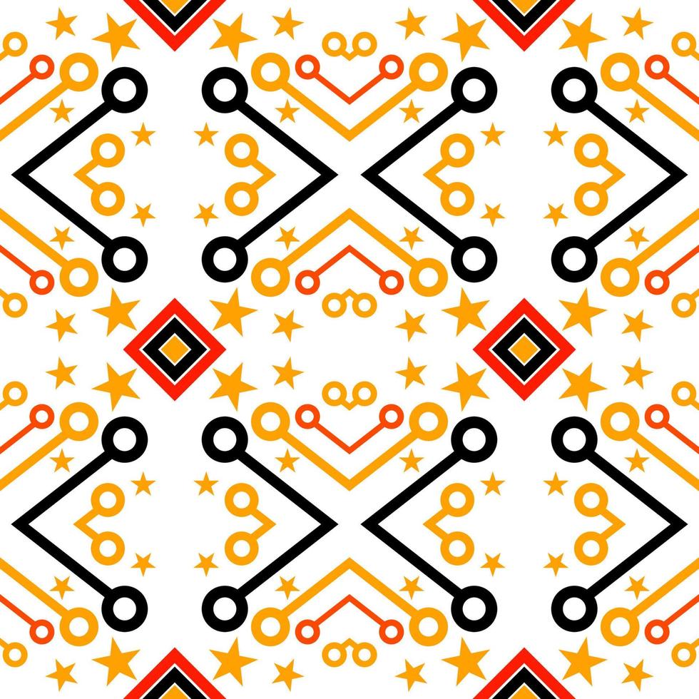 orientalisk etnisk geometrisk mönster söder afrika traditionell design för bakgrund matta, tapeter, skjorta, batik, mönster, vektor, illustration, broderi vektor