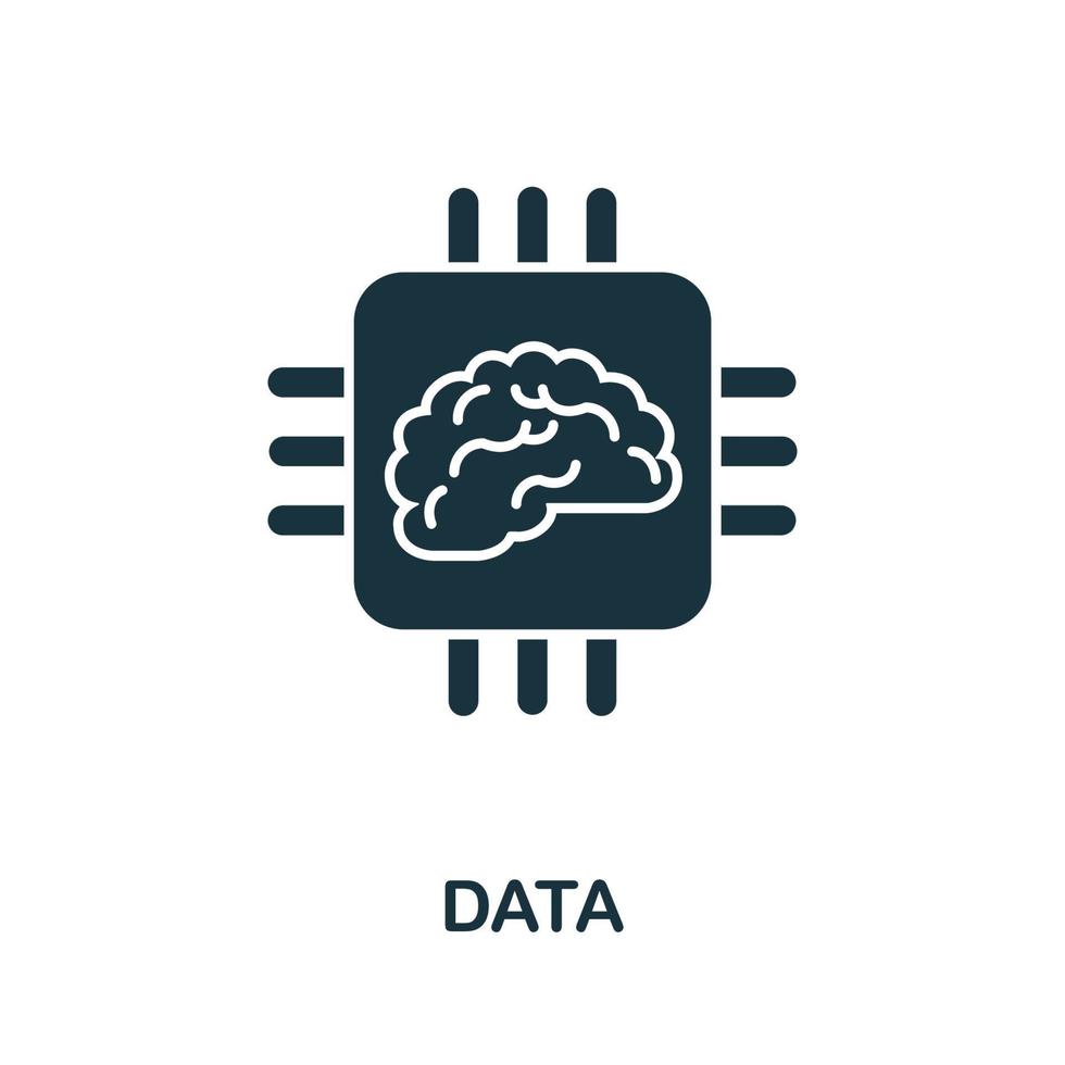 Datensymbol aus der Digitalisierungssammlung. einfaches Liniendatensymbol für Vorlagen, Webdesign vektor