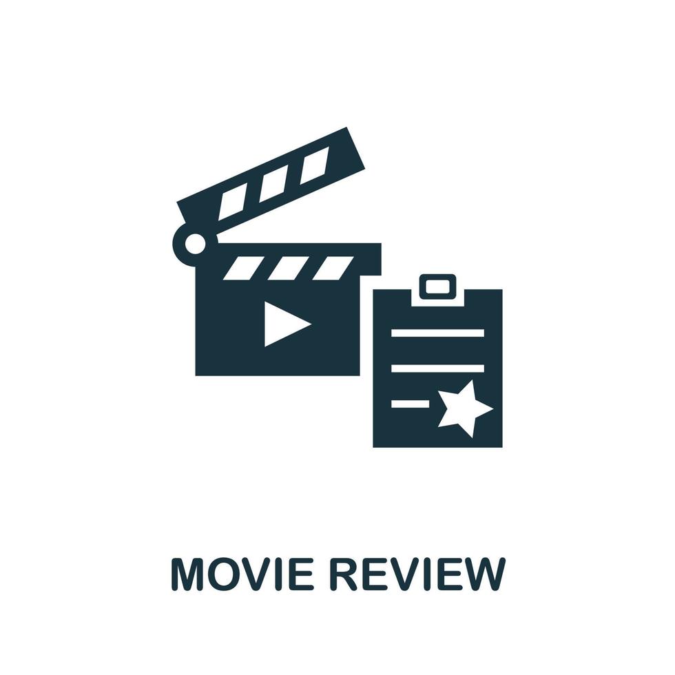 film recension ikon. enkel element från bio samling. kreativ film recension ikon för webb design, mallar, infographics och Mer vektor