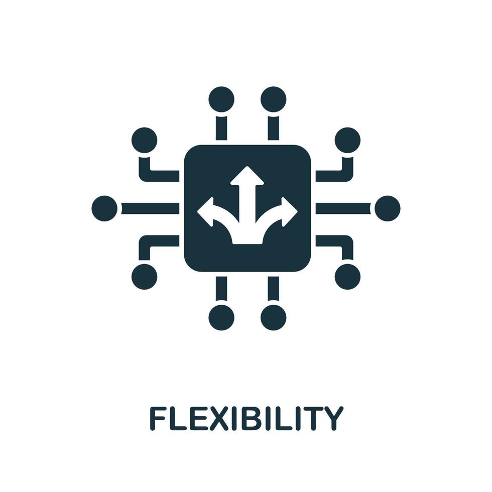 flexibilitet ikon från digitalisering samling. enkel linje flexibilitet ikon för mallar, webb design vektor
