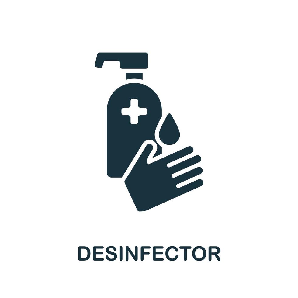 Desinfektionssymbol. einfaches Element aus der Coronavirus-Sammlung. kreatives Desinfektionssymbol für Webdesign, Vorlagen, Infografiken und mehr vektor