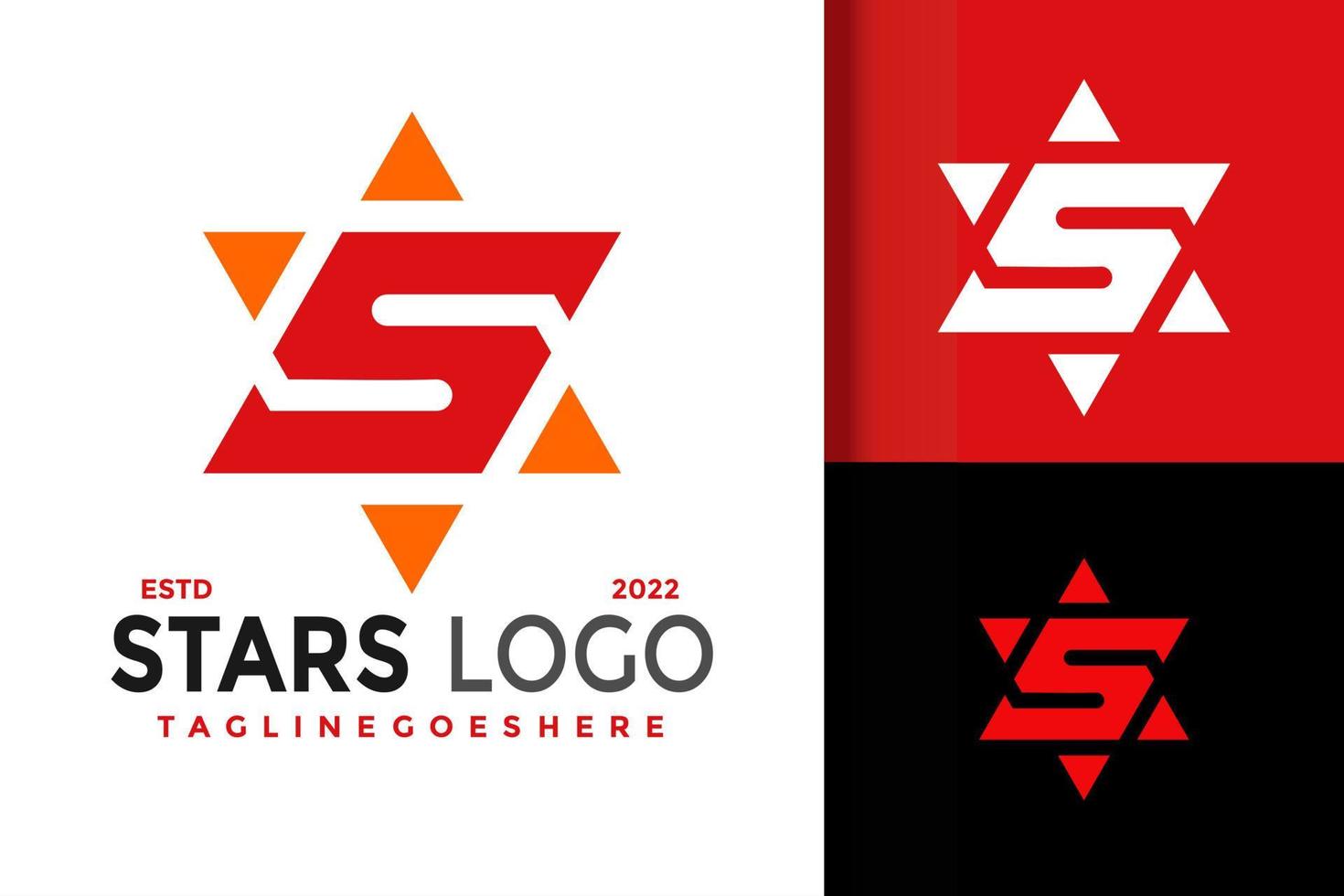 buchstabe s stern logo logos design element stock vektor illustration vorlage