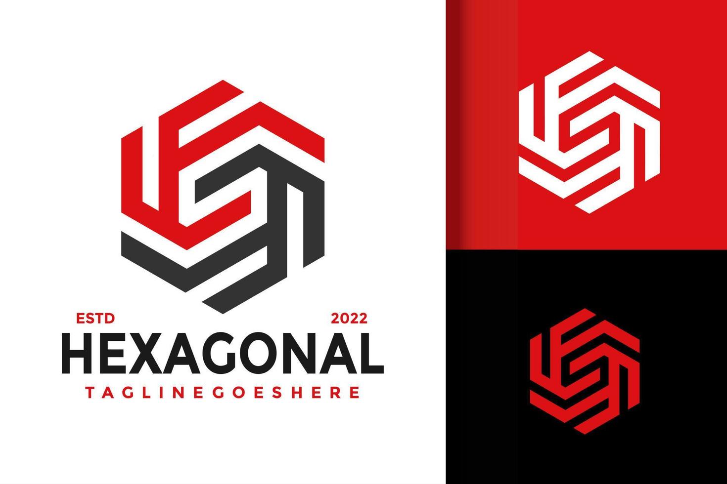 buchstabe s hexagon logo logos design element stock vektor illustration vorlage