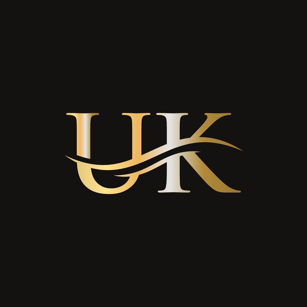 Storbritannien brev logotyp. första Storbritannien brev företag logotyp design vektor mall