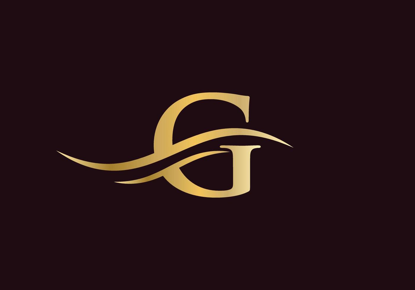 första g brev logotyp med modern företag typografi mall. kreativ brev g logotyp design vektor