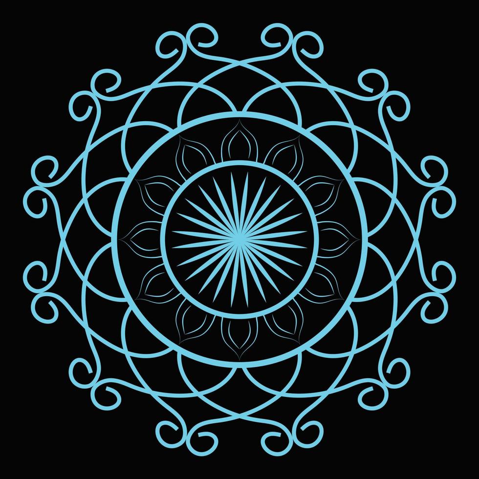 Mandala kreatives Design mit floraler und orientalischer Form. ethnische Kunst der Mandala-Vektorillustration vektor