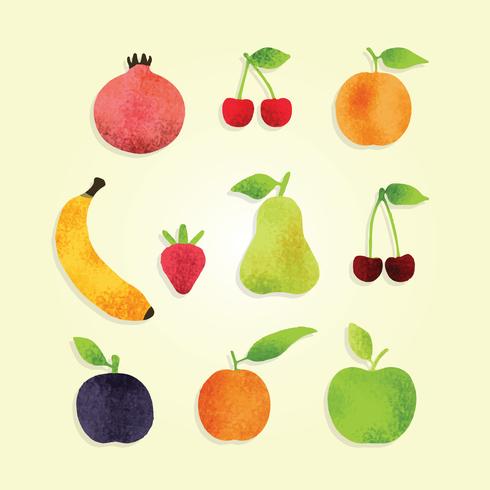 Gratis hälsosam frukt vektor