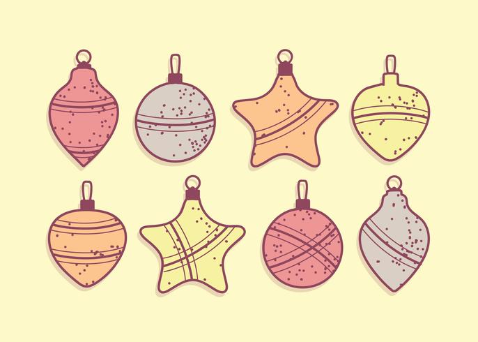 Gratis Christmas Baubles Vector