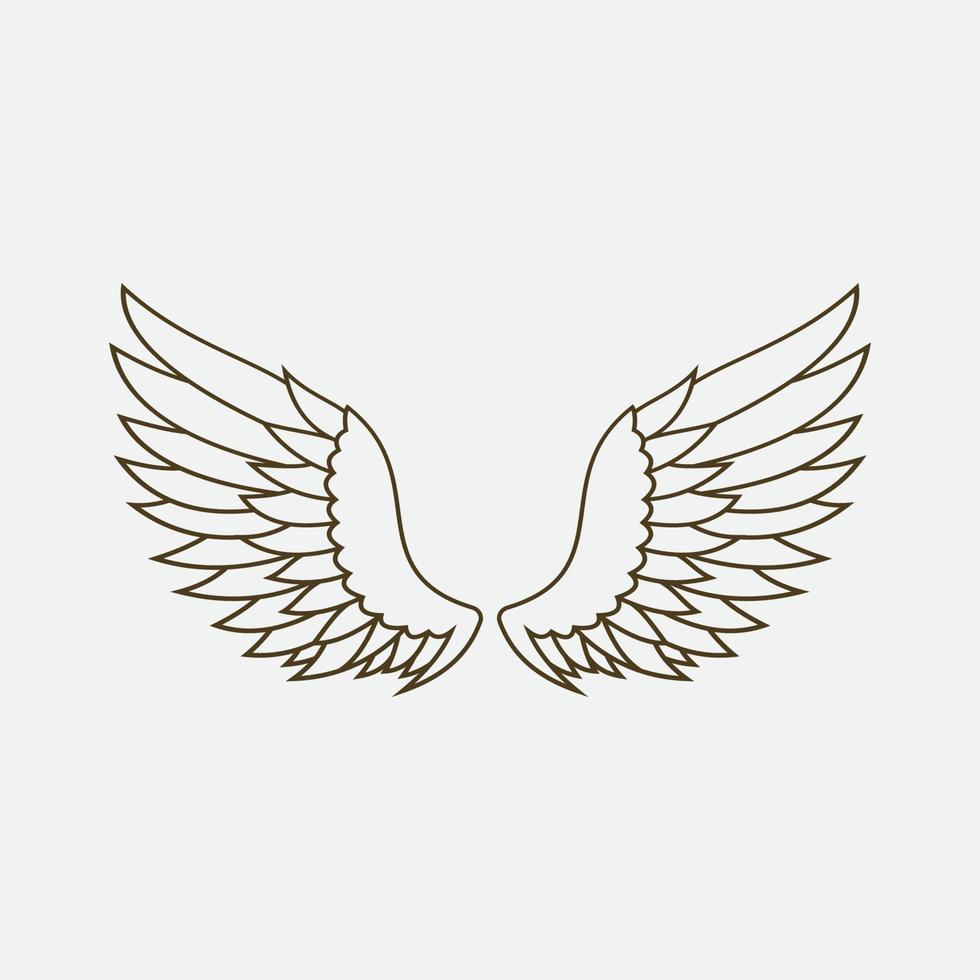 vingar illustration design ikon logotyp vektor