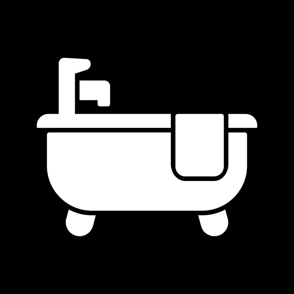 Badewanne-Vektor-Symbol vektor