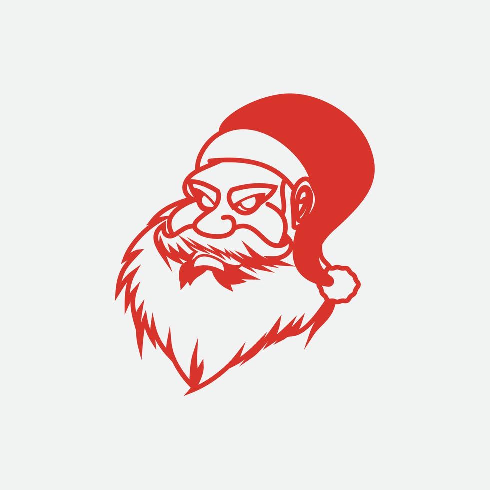 santa claus vektor illustrationer design ikon logotyp