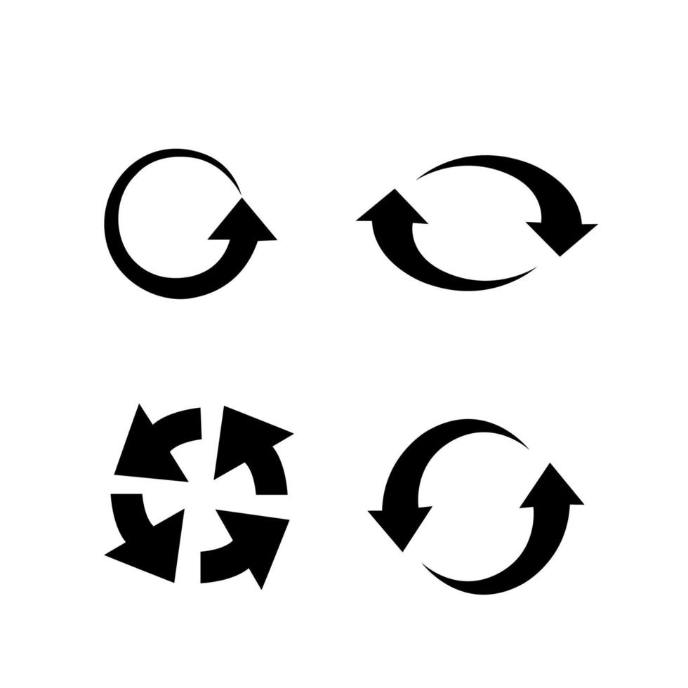 uppsättning av vektor universell återvinning symboler.