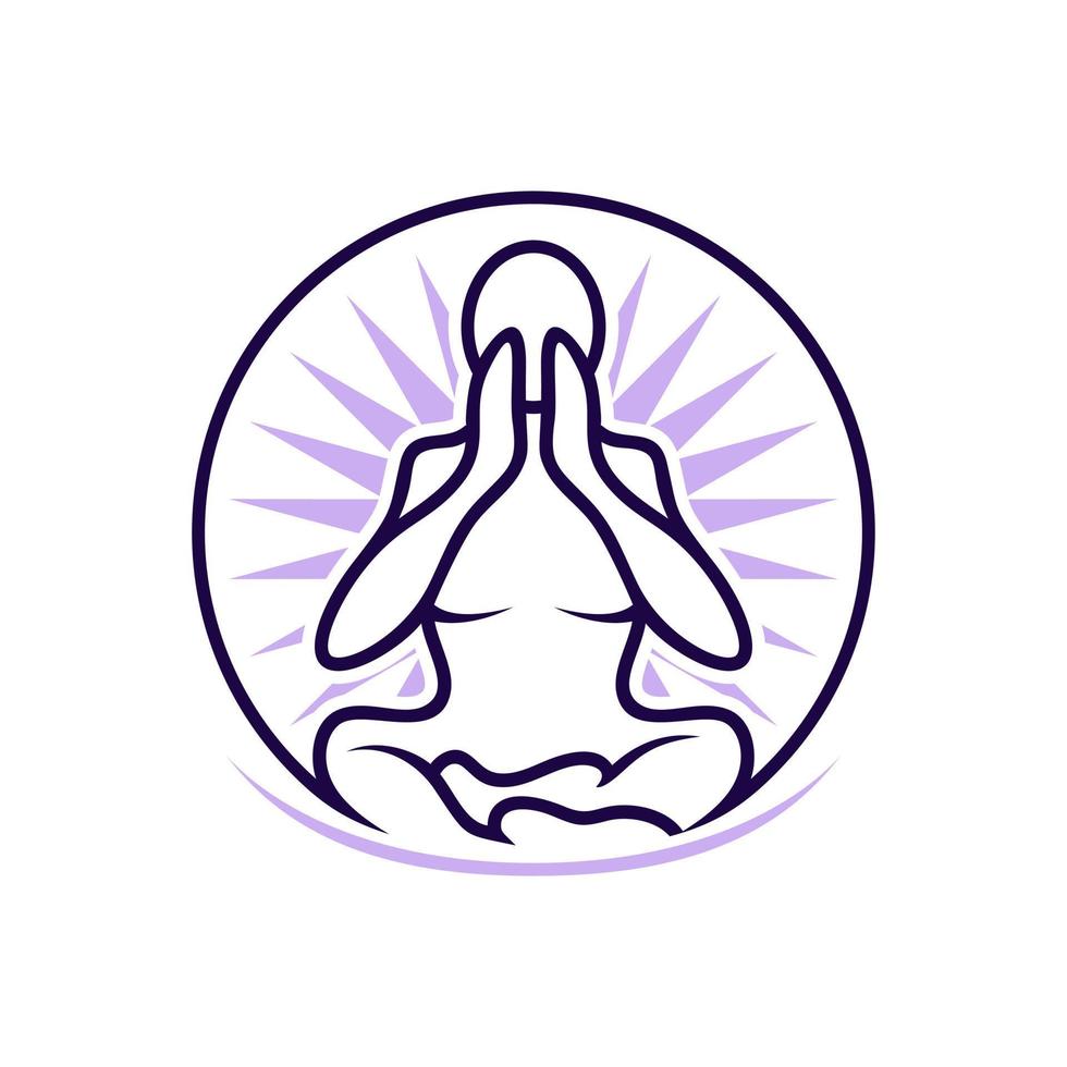 yoga logotyp vecktor illustration vektor